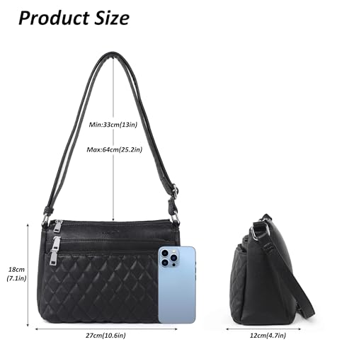 Purses for Women Crossbody Bags for Women Medium Crossbody Purses Shoulder Bags with Multi Zipper Pocket3