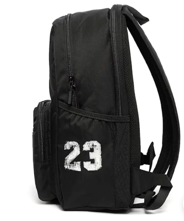 NIKE Jordan Flight Club Rucksack, Schwarz, 45 x 30 x 15 cm, Fassungsvermögen 30 Liter, mit 13 Zoll Laptopfach, gepolsterte Schultergurte