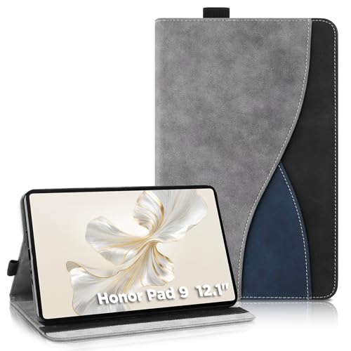 AsWant Funda para Honor Pad 9 12.1 Pulgadas 2023, Ultra Slim Estuche Protectora Carcasa con Función de Soporte/Cartera Funda para Honor Pad 9 (Gris)