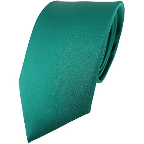TigerTie corbata de seda de raso verde monocromo Cover
