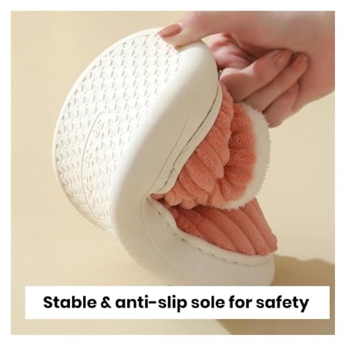 Quenta Pluffi Slipper Booties, Unisex Winter Cozy Slippers Casual Home Shoes, Shoes Non-Slip Cozy ushion Warm Slippers4