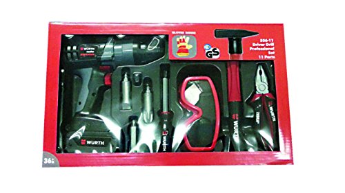 Preisvergleich Produktbild GOWI 556-11 Akkuschrauber Professional Set, KofferSpielwerkzeug, 11 teilig