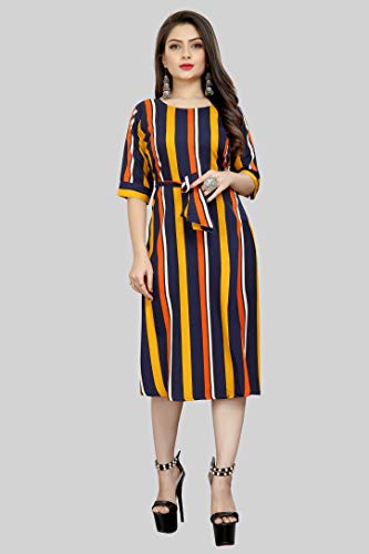 Image of AA Creation Women's Fit And Flare Knee Length Dress