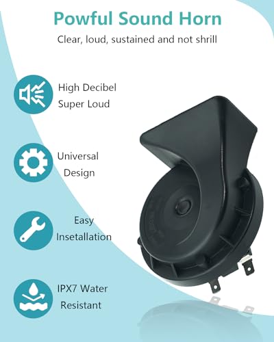 Neoget DL163-03 Car Horn 12V Loud Electric High Low 2 Tone Replacement Waterproof thumb #1
