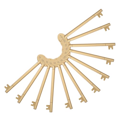 jojofuny 12個本 学習 オ 用 鍵型中性ペン 耐久性素材 滑らかな書き心地 クス