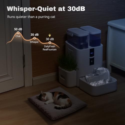 Fuente de agua para gatos DailyFresh 10L con control APP miniatura 6