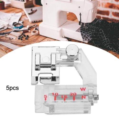 5 Piezas Pies Prensatelas Ajustables para Maquina de Coser miniatura 5