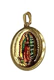 medalla de guadalupe de 1804 Peso: 2 g Virgen de Guadalupe medalla chapado en oro de 18 K con chapado en oro de 18 pulgadas cadena – Nuestra Señora de Guadalupe medalla
