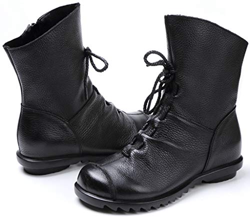 Women's Leather Casual Soft Flat Boots3