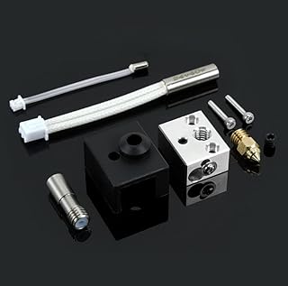 Sprite Extruder Heater Block Kit, Ender 3 S1 Heating Block Ki, Standard Heater Block Kit High Temperature 260℃ Titanium Heatbreak Plated Copper Nozzle, Replacement for Ender 3 S1 3D Printer