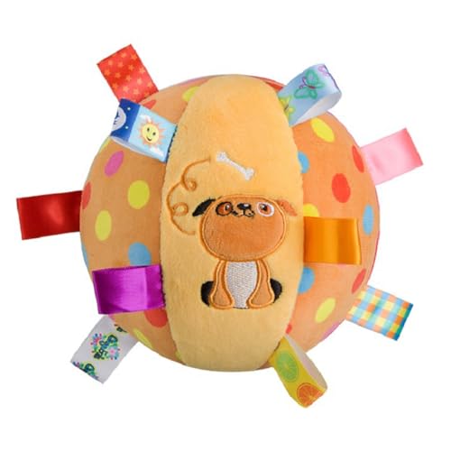 Nicear Pelota de peluche para perros que alivia la ansiedad, chirriante, juguete para limpiar los dientes, divertido juego interactivo para perros, duradero, apto para todas las razas de perros.