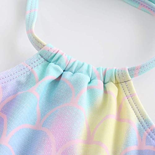 Image of Girls Two Piece Bikini Swimsuits Hawaiian Floral Bathing Suit for Kids Summer Beach Swimwear Set 3-16 Years