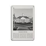 Harrisonburg Print Black And White, Harrisonburg Wall Art, Harrisonburg Travel Poster, Harrisonburg Photo Print, Virginia, USA Retro Poster Metal Tin Sign Chic Art Retro Iron Painting Bar People Cave