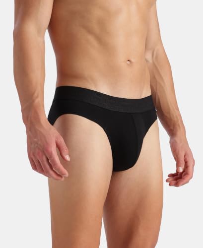 Image of Jockey US59 Men Super Combed Cotton Elastane Stretch Solid Brief
