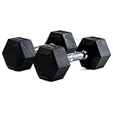 Bodytone - Mancuernas de Goma hexagonales Profesionales de 9 kg (Par) | H9