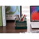 Retro Typewriter Pen Holder Desk Organizers for Writer's Green - Image 7