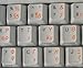 Qwerty Keys Adesivi Greci Trasparenti per Tastiere con Lettere in Arancione - Adatto a Qualsiasi Tastiera