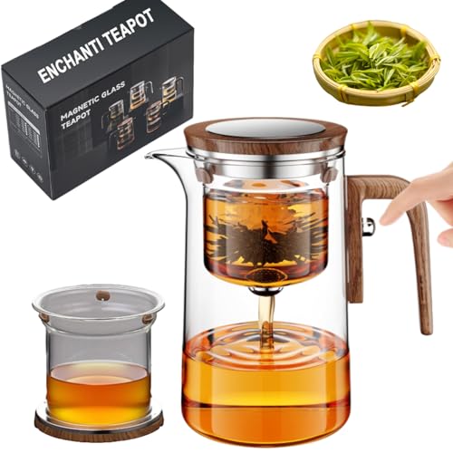 Enchanti Tea Pot, 600ML Magic Witchcraft Enchanted Glass Teapot with