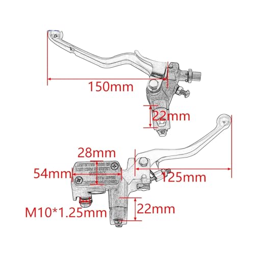 Levier de frein hydraulique 7/8 pour réparer une commande de moto molle - 5