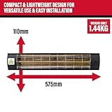 SIP Infrared Halogen Heater 230V 2kW Electric Patio Heater for Home & Garden 6820 BTU/hr - Image 4