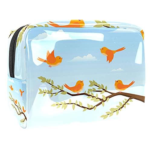 Trousse de maquillage coq et tournesol 18.5x7.5x13cm multicolore