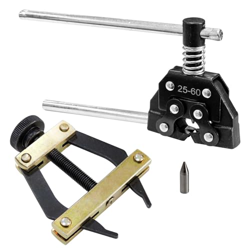 Image of Roller Chain Breaker Cutter Chain Connecting Holder Puller Set Fit for #25-#60,415H,428H,520,530 Chain, Roller Chains Replacement Tools for Bicycle Motorcycle Go Kart ATV