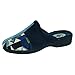 KOKIS 02018 Chaussures de maison pour femme, bleu marine, 40 EU