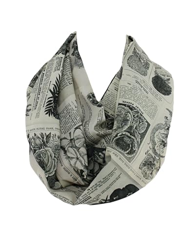 Etwoa Flower Magazine Pages Design Infinity scarf Circle scarf Loop Scarf2