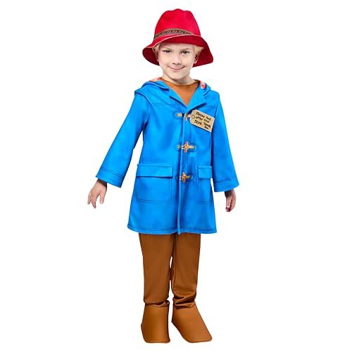 Rubies Infant/Toddler Paddington Bear Costume Jumpsuit with Red Hat and