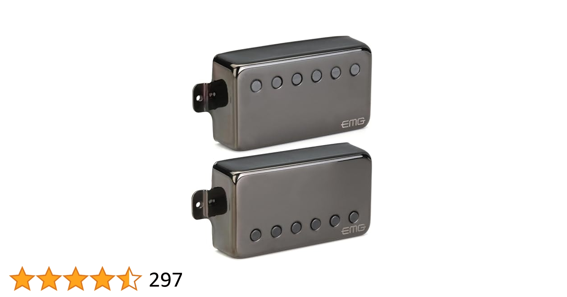 ギター EMG JH James Hetfield Set Black Chrome EMG Pickups / JH 