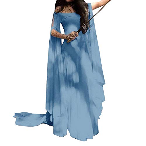 AnyuA Trajes Disfraz de Medieval Mujer Vestidos Goticos Disfraces para Halloween Cosplay Zarco M