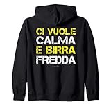 Marca: LUMOMIX Felpa Con Zip Divertente Birra Ci Vuole Calma e Birra Fredda Felpa con Cappuccio