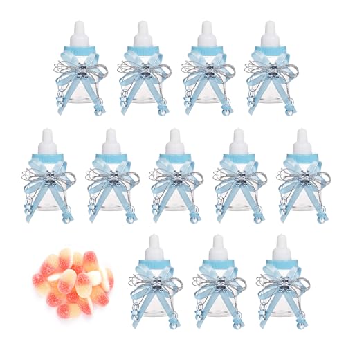 Tioheam biberones para Baby Shower, biberones para Baby Shower | Caja de Regalo de Botellas de Dulces | Caja de Aperitivos para Dulces, Suministros para Recuerdos de Fiesta, biberones pequeños