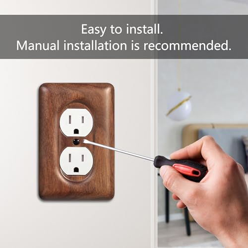 Decorative Outlet Covers Solid North American Walnut Plug Plate Covers, Electrical Wall Plates for Outlets - Image 5