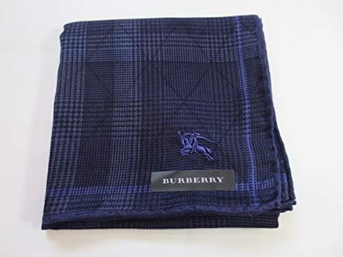 [BURBERRY] [バーバリー] 紳士 メンズ ハンカチ ホースマーク刺繍 格子チェック