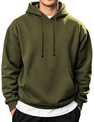 Image of COOFANDY Men's Hooded Pullover Casual Long Sleeve Drawstring Gym Hoodies Sweatshirts with Pocket