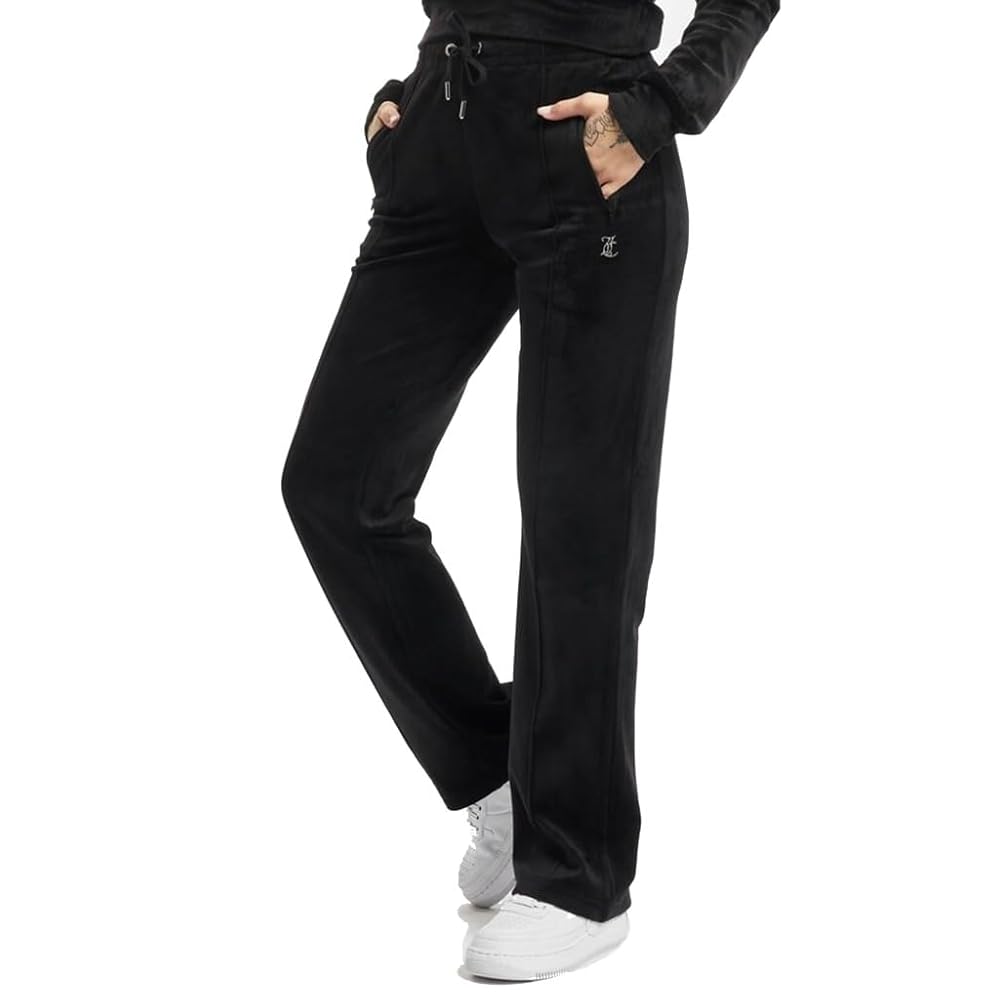 Juicy Couture Pantaloni Tuta Tina VEJH70047WPF Nero L : Amazon.it: Moda