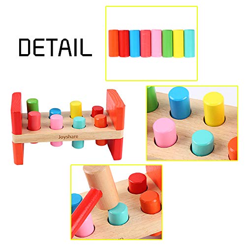 Joyshare Pounding Bench Wooden Toy With Mallet Hammering Block Punch And Drop Instruments #TOP2