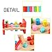 Joyshare Pounding Bench Wooden Toy with Mallet, Hammer Toys for Toddlers 2-3 4 5 Year Old
