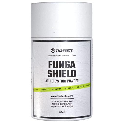 The Feets Athletes Foot Powder - Natural Antifungal Powder for Fungus-Prone Dry Irritated Skin - Relieves Redness & Itching - Natural Formula for Healthy Feet - 60g