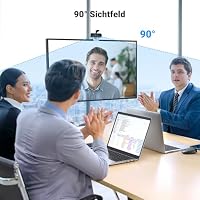 UGREEN FineCam Lite 1080P Webcam Full HD 1080P/30fps USB A Webcam mit Mikrofon für PC, automatische Lichtkorrektur, 90° Ansicht, USB Webcam für Live Streaming, Konferenzen Switch 2 (Silbergrau) – Ansicht 2