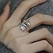 W WEILIRIAN Vintage Dragon Ring Silver Dragon Knuckle Ring Animal Open Finger Ring Retro Stacking Ring Handmade Adjustable Ring Jewelry for Women and Girls