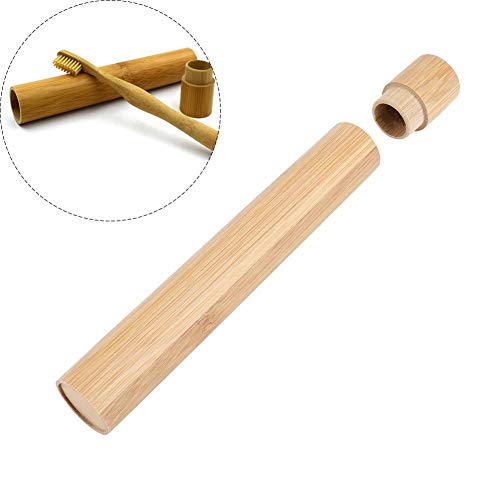Portacepillos de dientes Estuche de bambú premium para cepillo de dientes Estuche para cepillo de dientes ecológico para su cepillo de dientes...