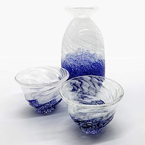 琉球ガラス、冷酒用とっくりとおちょこ。 Amazon.co.jp: 酒器セット とっくり おちょこ セット 日本酒 酒器 盃