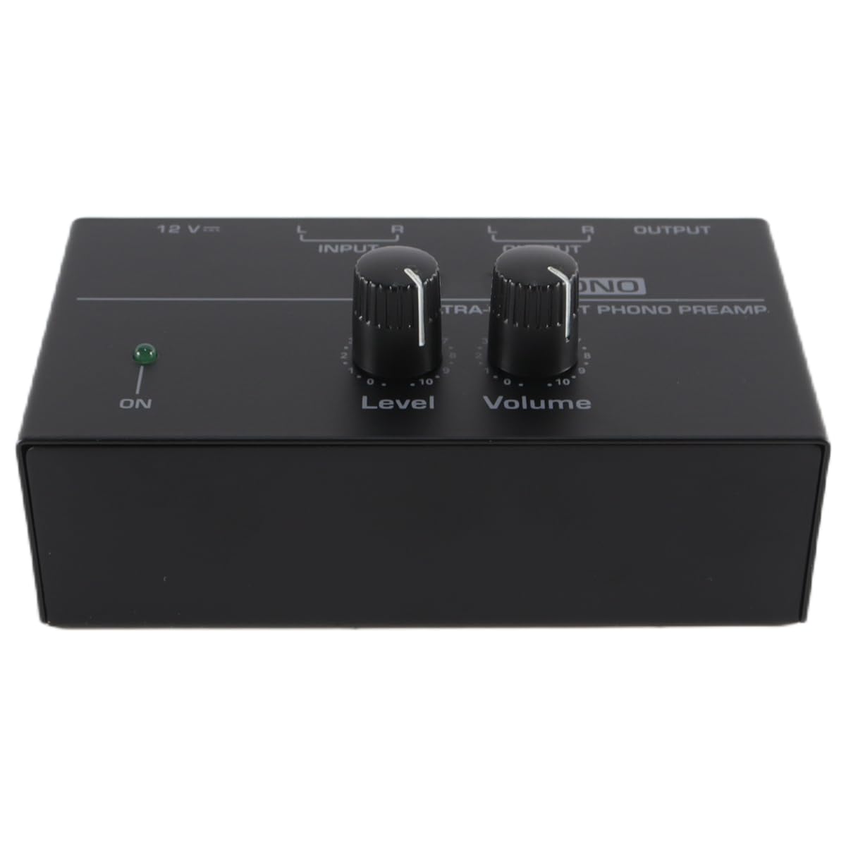 Alide PP500 Phono-Vorverstärker mit Lautstärkeregler, kompakter Audio-Vorverstärker für Plattenspieler, Heim-Audiosysteme, Schwarz