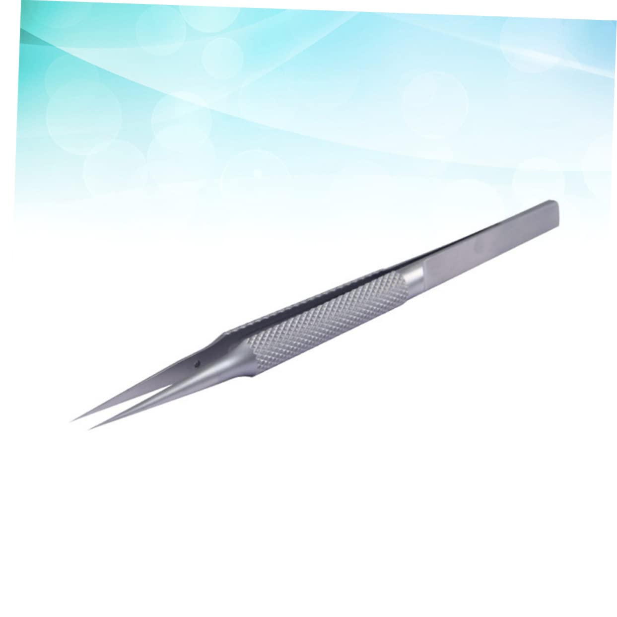 jojofuny 2 Pinzette in Acciaio Inox Da 0 15 Mm Per Riparazione Elettronica Creazione Di Gioielli Pinzette Metalliche Angolate Industriali - Supporto Piegato