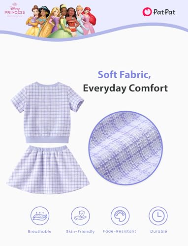 Image of Disney Frozen Elsa Minnie Princess Toddler Girl 2pcs Outfit Skirt Set 2-9Y