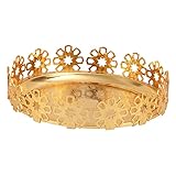 Duiaynke Schmucktablett, Halter, Präsentationsplatte, Aufbewahrung, Organizer, Obsttablett für Ring, Gebäck, Halskette, Heimdekoration