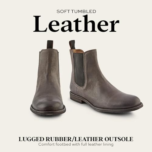 Image of Frye Tyler Chelsea Boots for Men Designed with Flexible Blake Construction and Elasticated Side Panels, Comfort Footbed and Full Leather Lining - 6 inch Shaft Height
