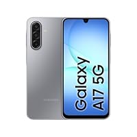 Samsung Galaxy A17 5G, AI Smartphone, Slim 7.5mm Frame, Large Screen, 50MP Camera, 128GB Storage, 4GB Memory, 5000 mAh Battery, Grey, 3 Year Extended Warranty (UK Version)